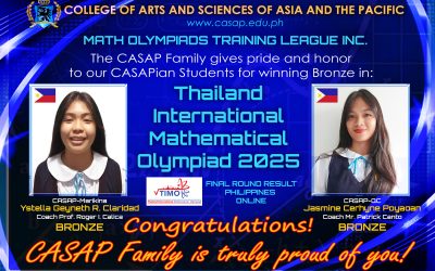 CASAP, Bronze in the 2025 Thailand International Math Olympiad